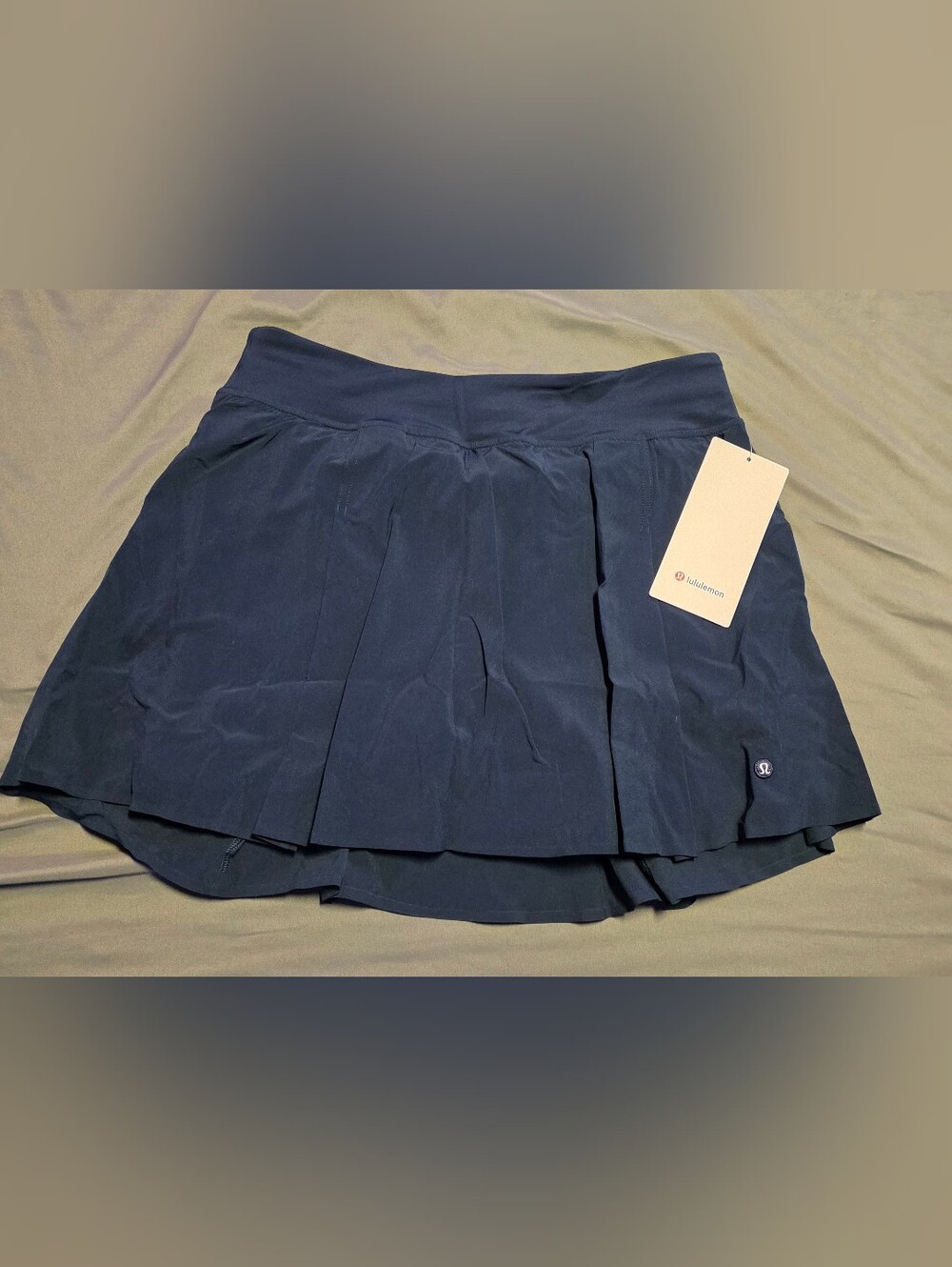 Lululemon A-Line Side-PleatTennis Skirt Size M Club Blue New